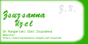 zsuzsanna uzel business card